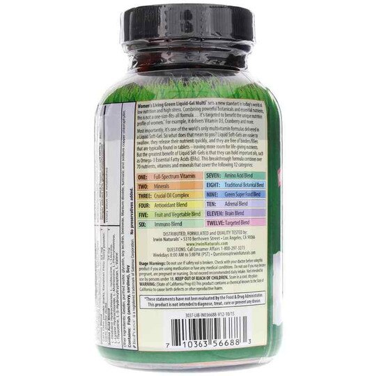 Women's Living Green Liquid-Gel Multi, IRN